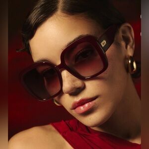 Quay Australia Elegant Sunglasses FULL GLAM Pinot/Pinot taupe